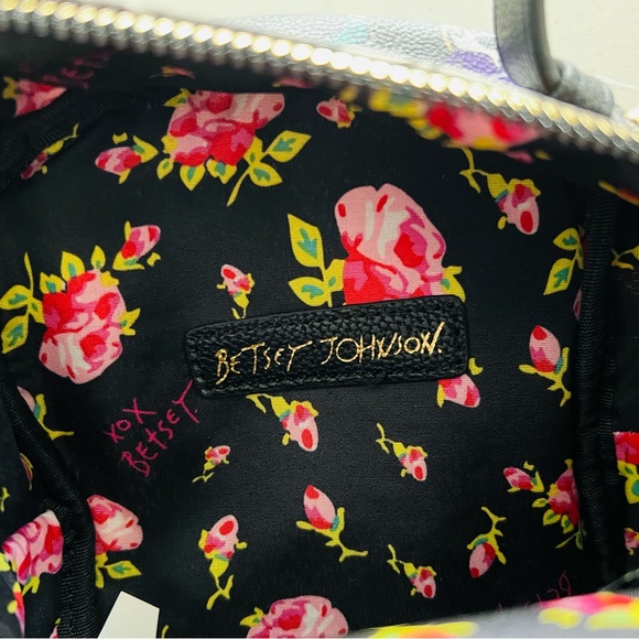 Betsey Johnson Halloween Vampire Puppy Black Print Mini Backpack NWT - Picture 11 of 14